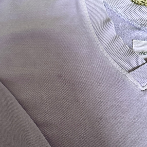 Aerie Lavender V-Neck Cropped Sweater - Picture 4 of 7